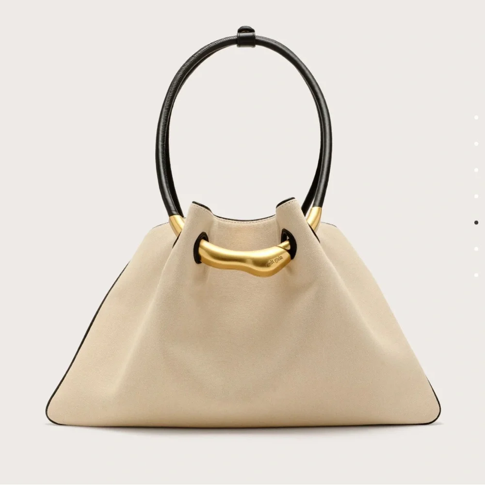 NEW Cult Gaia Asa Satchel Canvas Beach